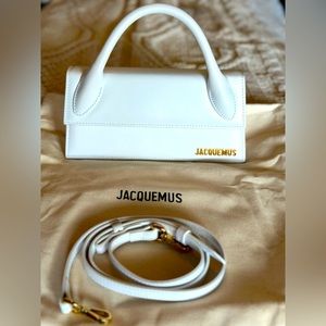 Like NEW! Jacquemus bag - White “Le Chiquito Long” Bag